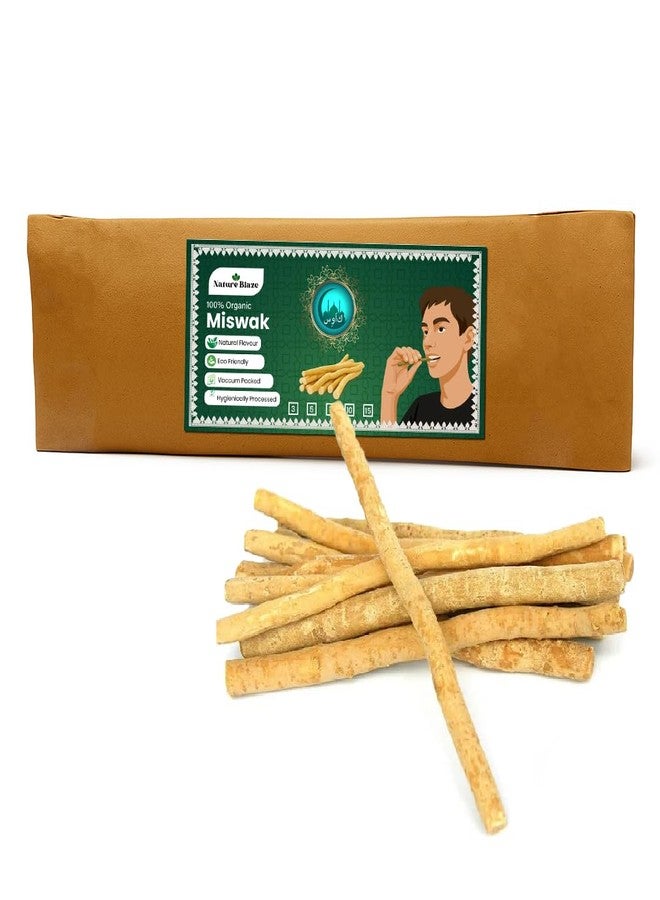 Nature Blaze Natural Traditional Miswak (sewak) Peelu Chewing Stick Toothbrush for Whiter Teeth (10) - Image 1
